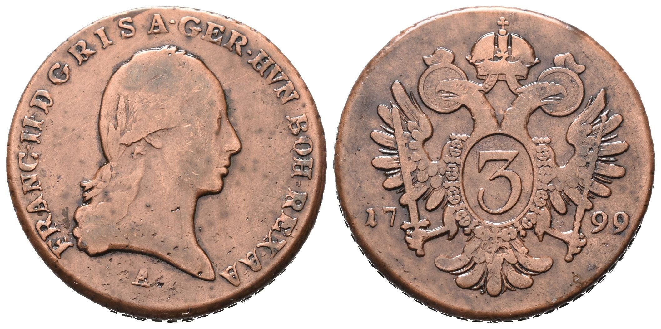 František II., 3 Krejcar 1799 A