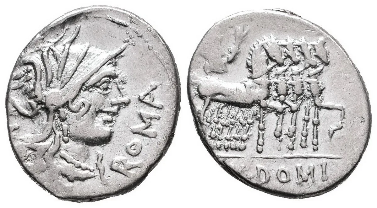 Cn. Domitius Ahenobarbus, Q. Curtius, M. Iunius Silanus, 116 - 115 př. Kr. — 1