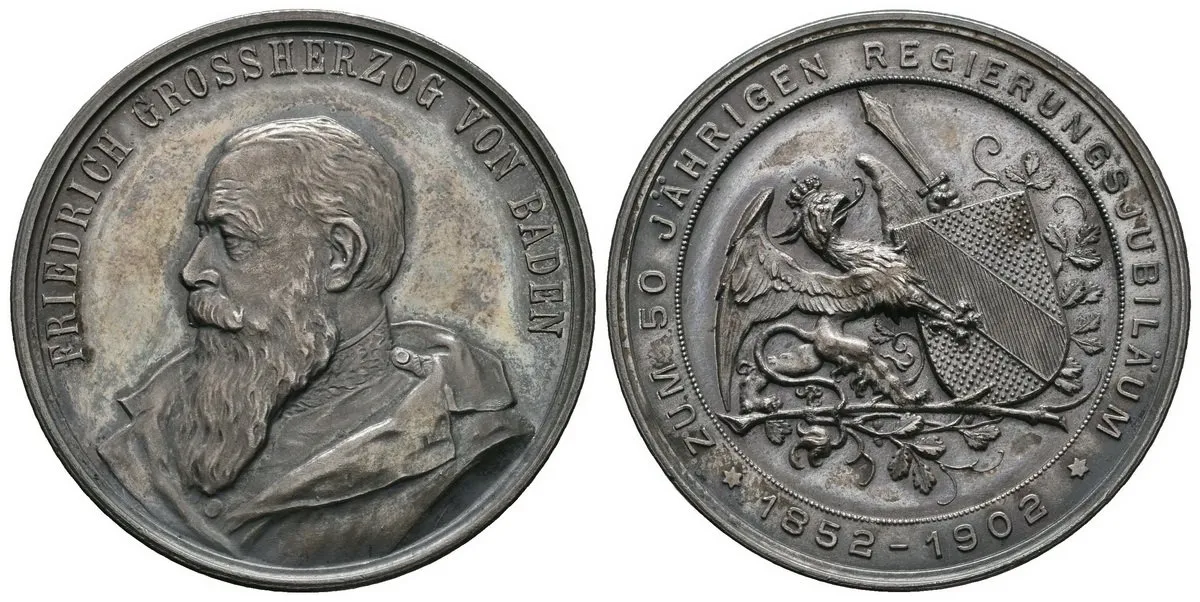 Německo - Baden, Friedrich I., 1852 - 1907 — 1