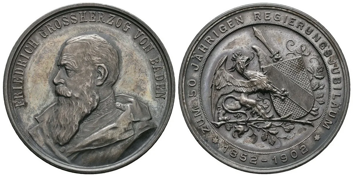 Německo - Baden, Friedrich I., 1852 - 1907 — 1
