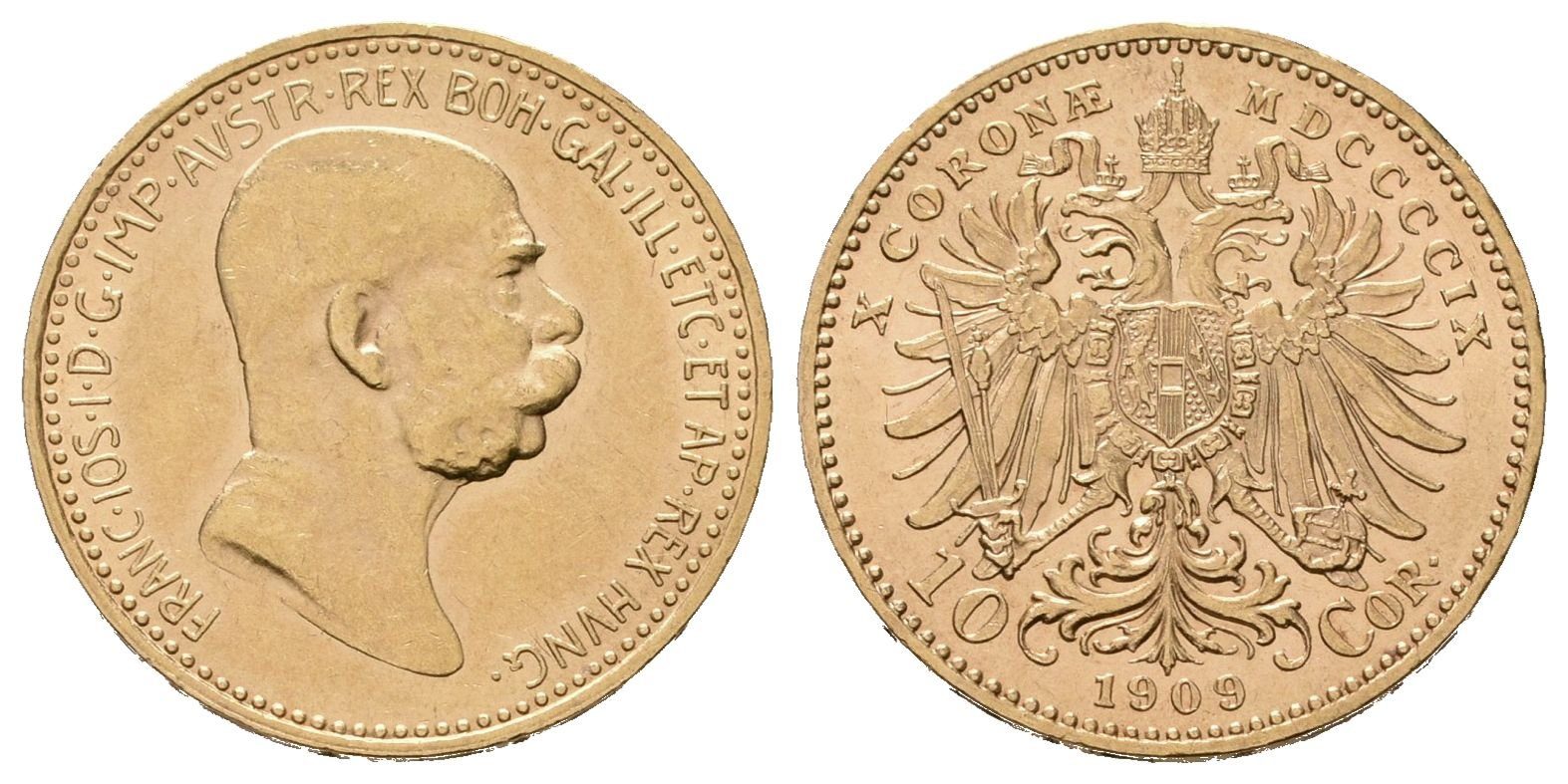 10 Koruna 1909, typ Marschall