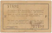 Německá Východní Afrika, 1 Rupie 1. 11. 1915, série F, R.918c - fotografie 2