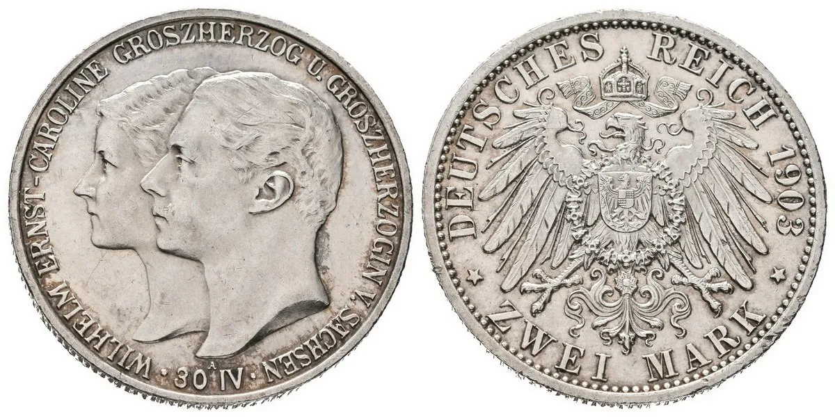 Sasko - Výmar - Eisenach, Wilhelm Ernst, 1901 - 1918 — 1