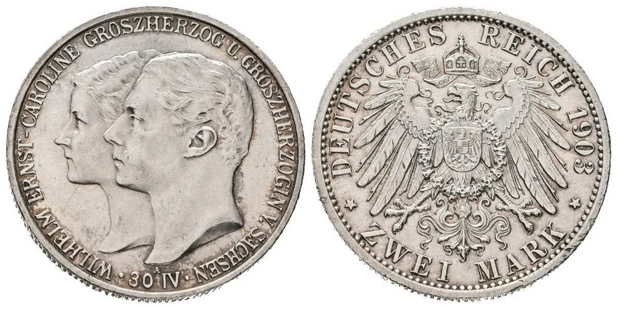 Sasko - Výmar - Eisenach, Wilhelm Ernst, 1901 - 1918 — 1