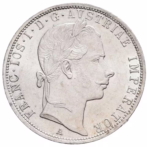 Zlatník 1858 A, krásná zachovalost, ražební lesk, rysky
