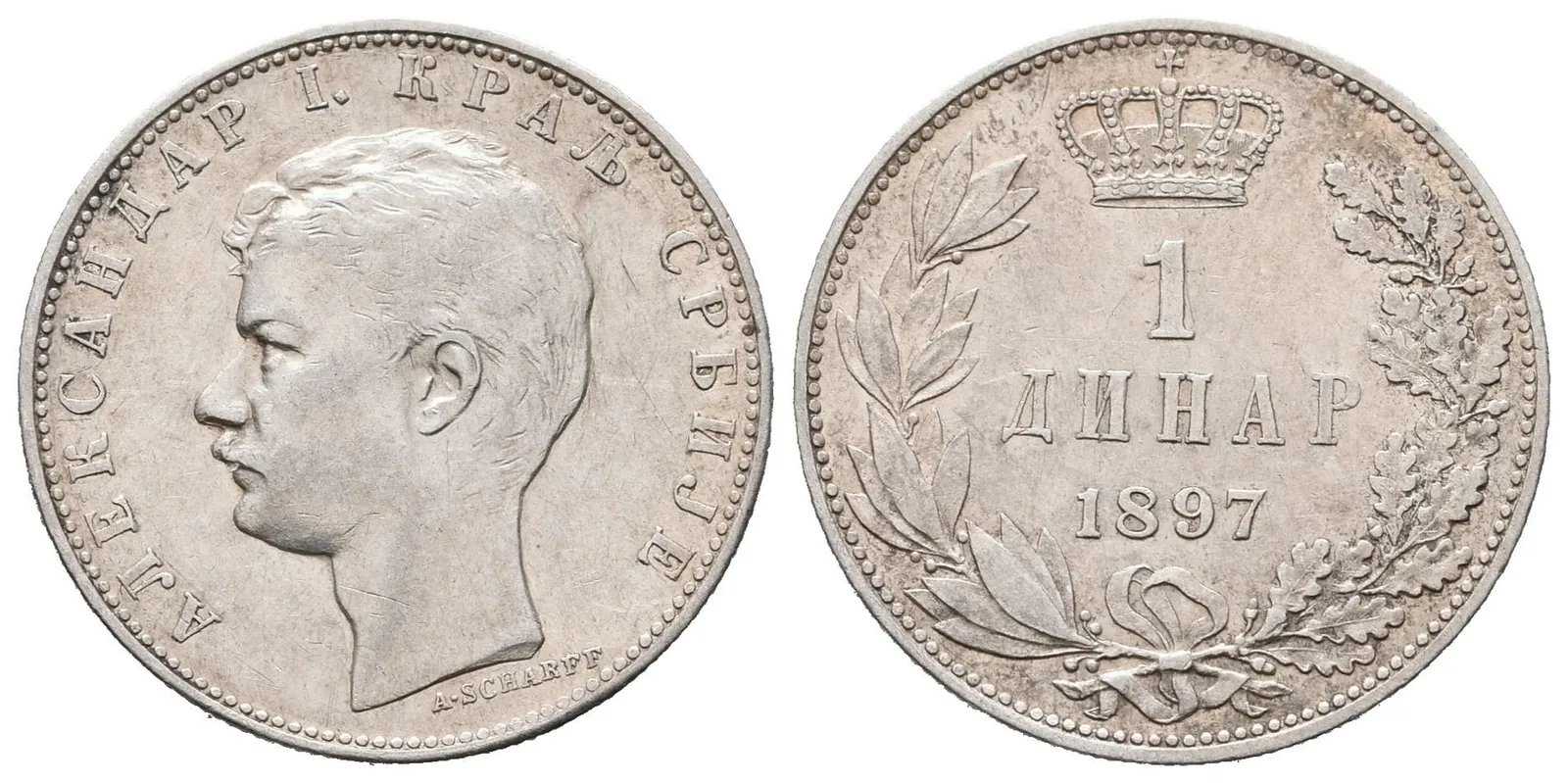 Srbsko, 1 Dinar 1897