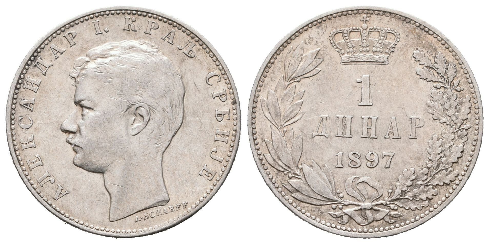 Srbsko, 1 Dinar 1897