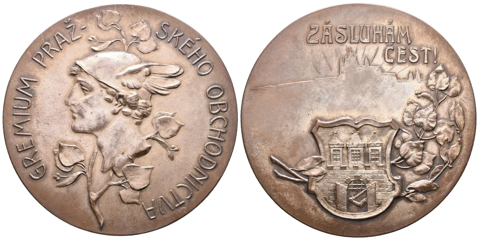 AE Medaile b.l.  - Nové obchodní grémium královského hlavního města Prahy. — 1