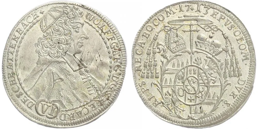 Olomouc - biskupství, Wolfgang von Schrattenbach, 1711 - 1738 — 1