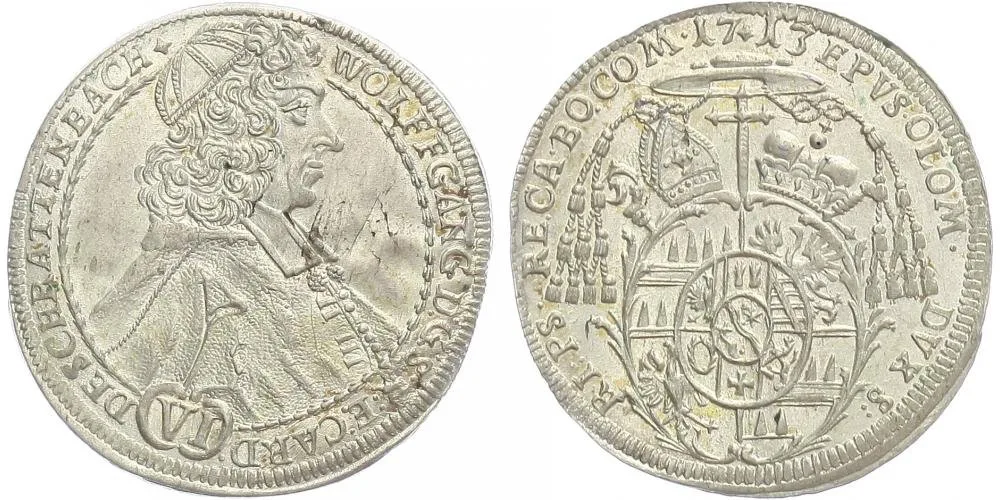 Olomouc - biskupství, Wolfgang von Schrattenbach, 1711 - 1738 — 1