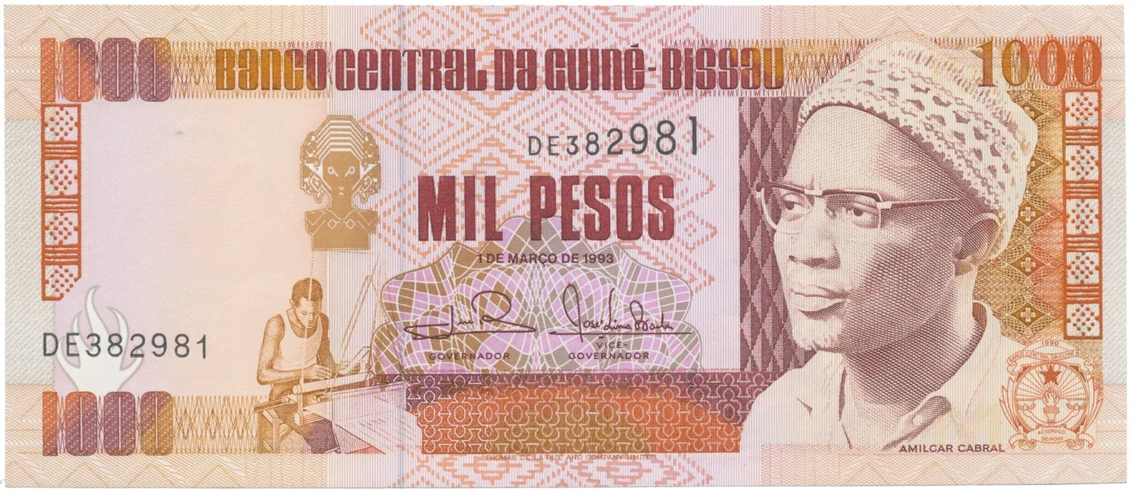 Guinea - Bissau, 1000 Pesos 1993, P.13b