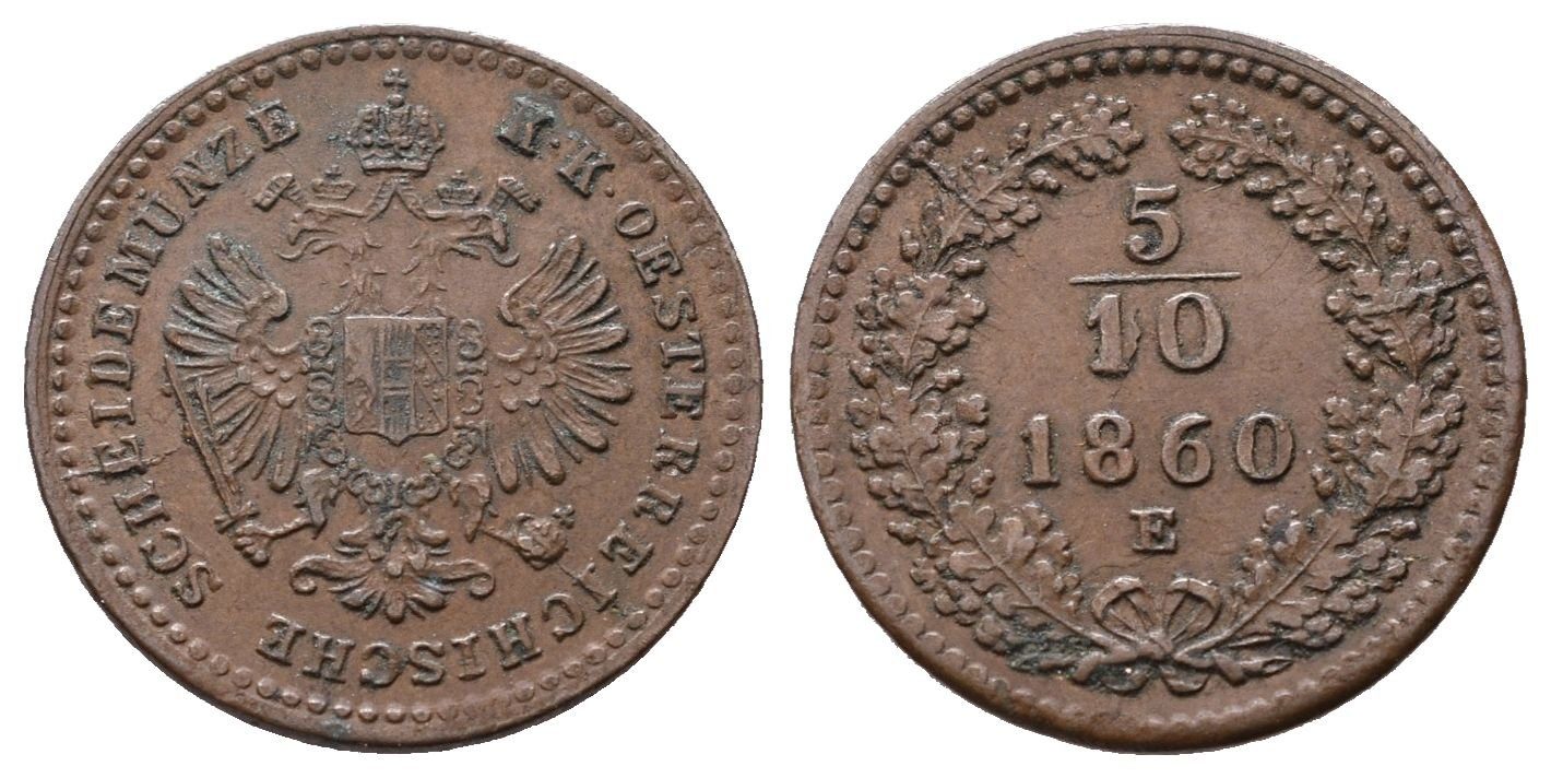 5/10 Krejcar 1860 E