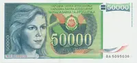 Jugoslávie, 50.000 Dinara 1988, P.96
