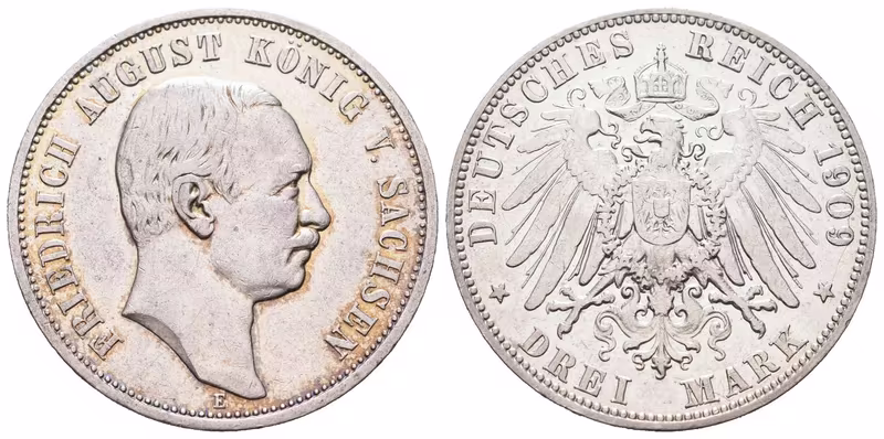 Sasko, 3 Marka 1909 E