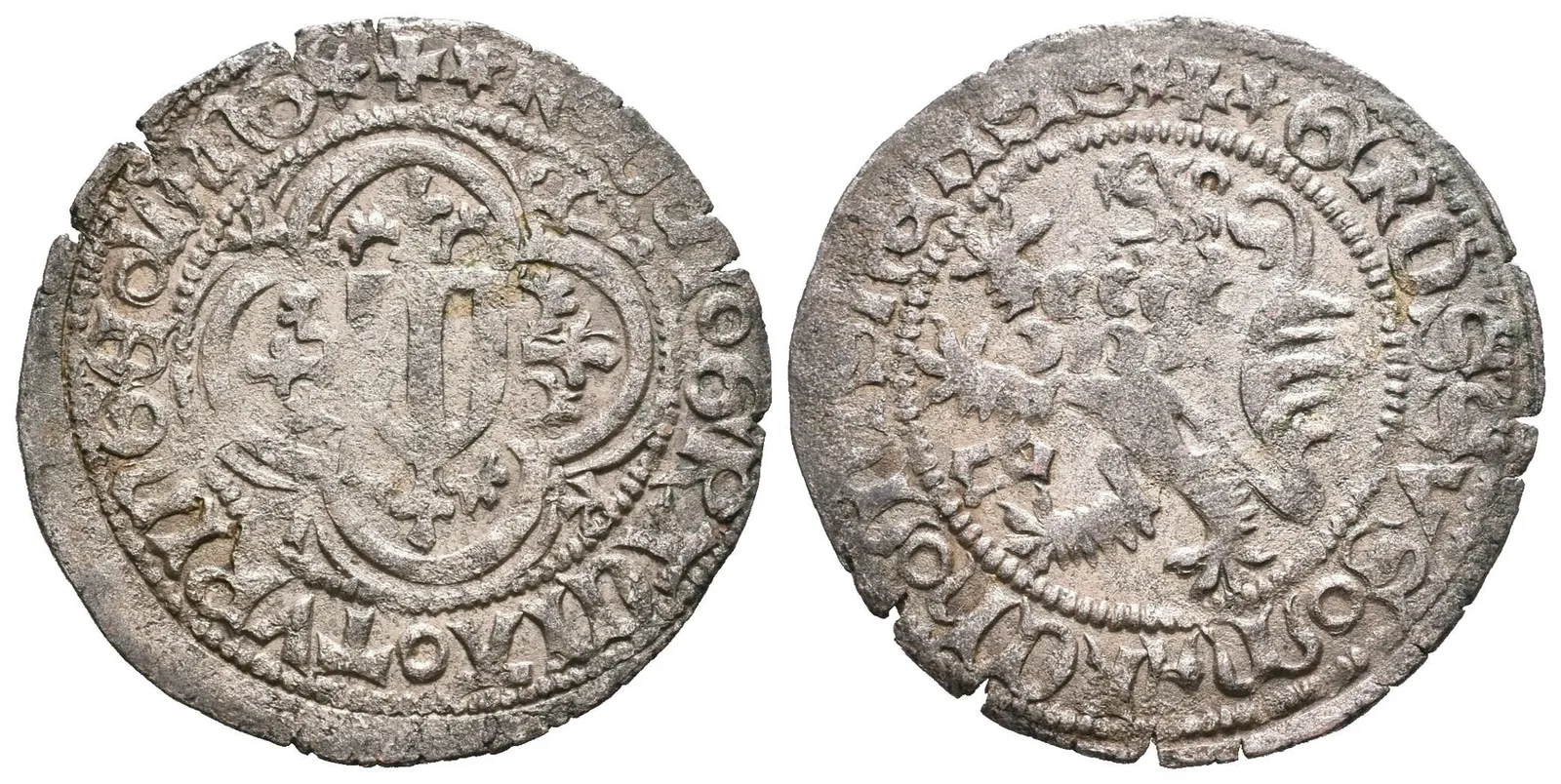 Neuer Schockgroschen b.l. (1451-1454), Freiberg, Krug 802 var., — 1