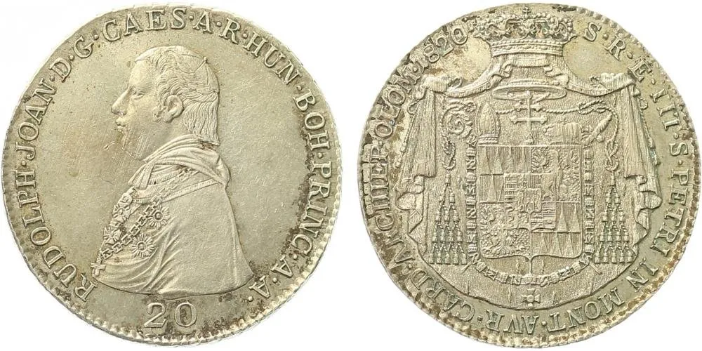 Olomouc - arcibiskupství, Rudolf Jan, 1819 - 1831 — 1