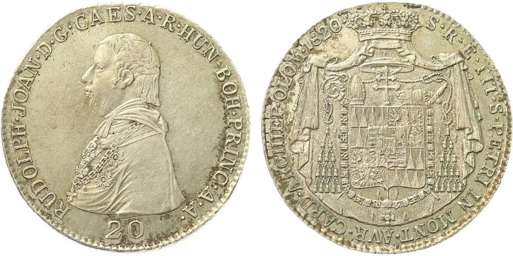 Olomouc - arcibiskupství, Rudolf Jan, 1819 - 1831 — 1