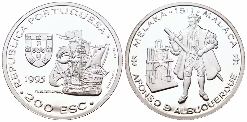 Portugalsko, 200 Escudos 1995 - Afonso de Albuquerque