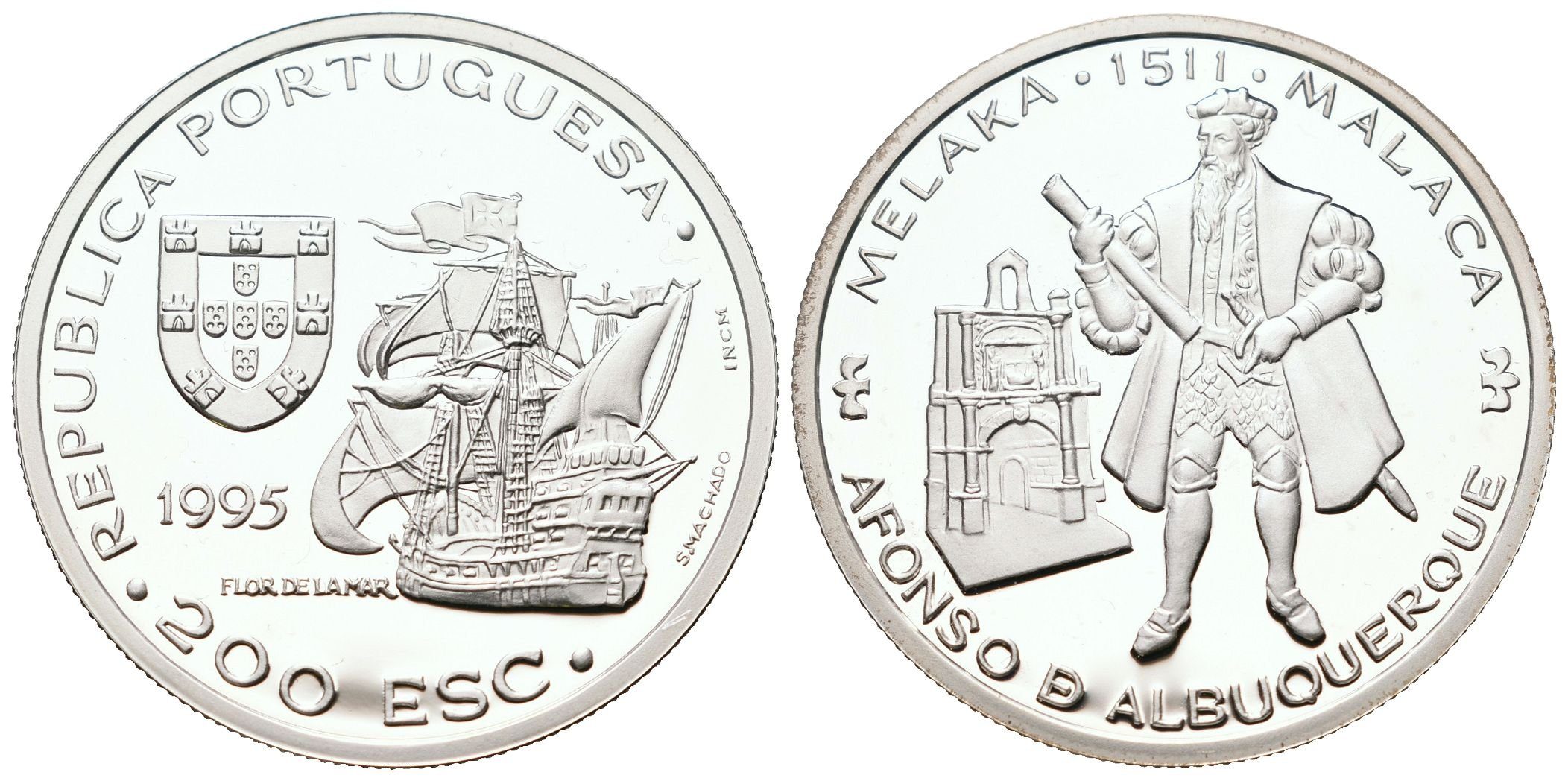 Portugalsko, 200 Escudos 1995 - Afonso de Albuquerque