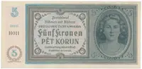 5 Koruna b.d. (1940), série H, Hej.31c