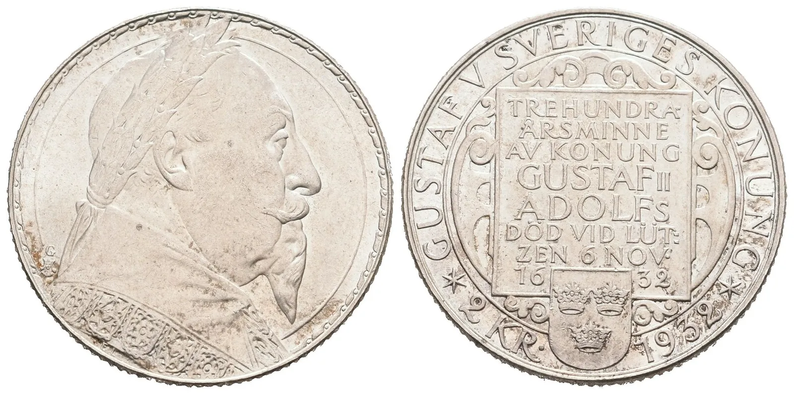 Švédsko, 2 Koruna 1932