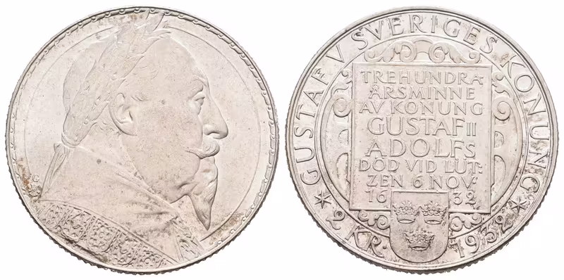 Švédsko, 2 Koruna 1932