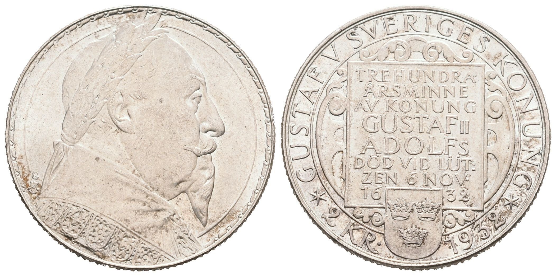 Švédsko, 2 Koruna 1932