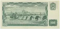 Česká republika, 100 Koruna 1961 + kolek (1993), II. vydání, série G, Hej.CZ4bG - fotografie 2