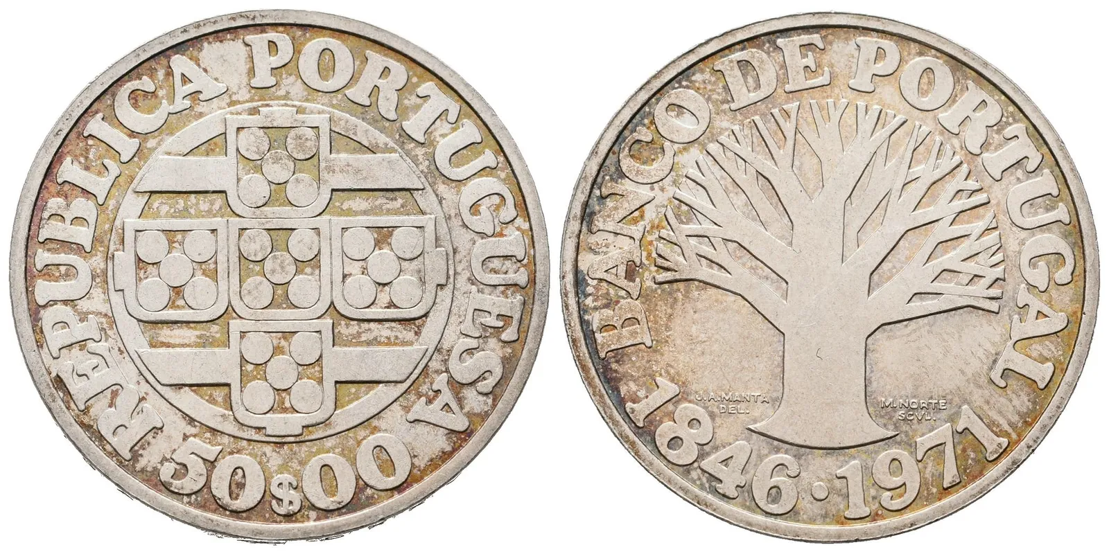 Portugalsko, 50 Escudos 1971 - Bank of Portugal