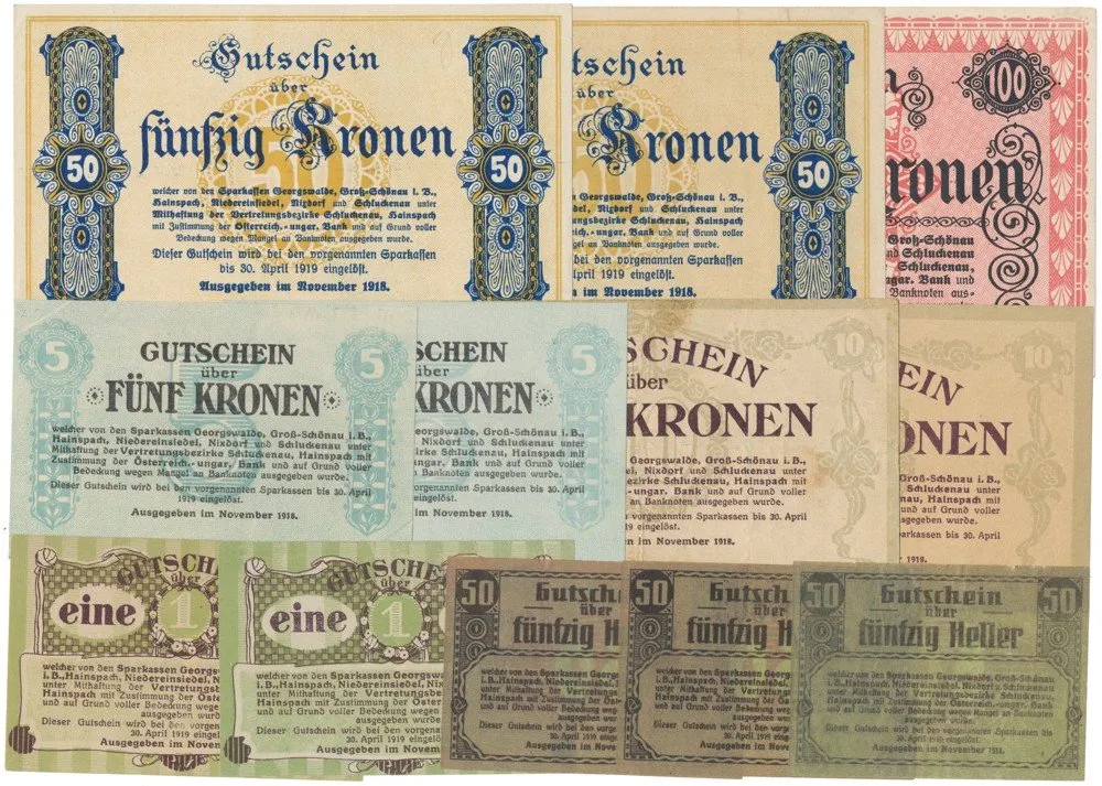 Nouzovky české od roku 1914 — 1
