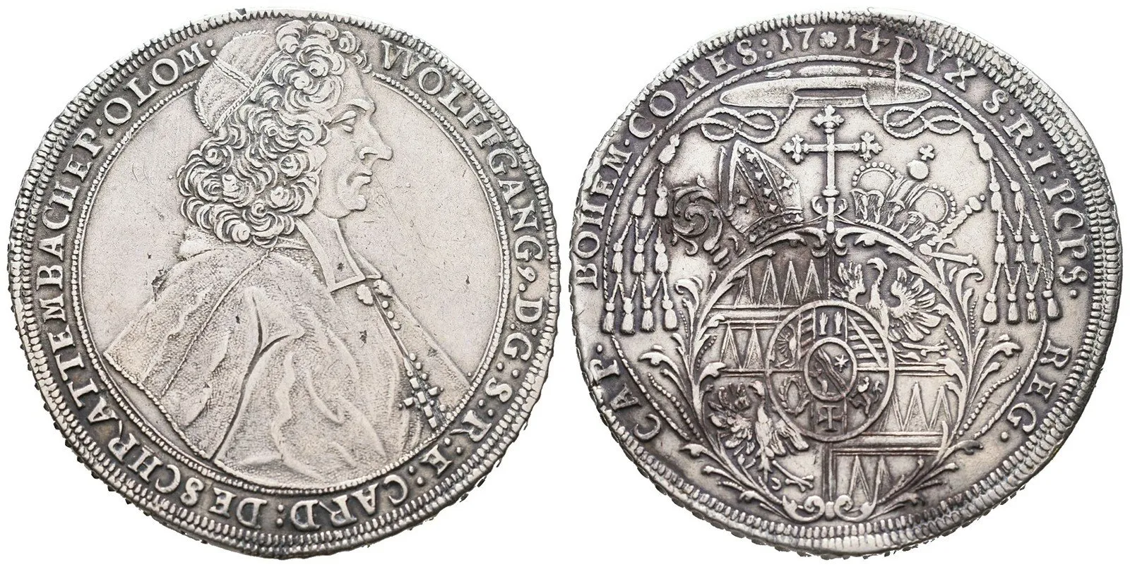 Olomouc - biskupství, Wolfgang von Schrattenbach, 1711 - 1738 — 1