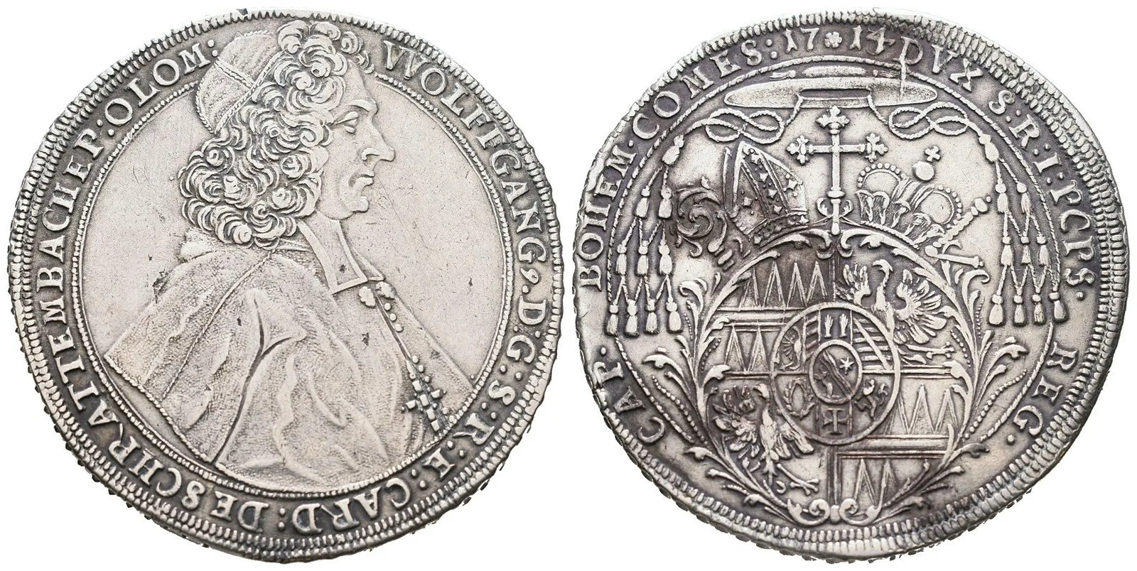 Olomouc - biskupství, Wolfgang von Schrattenbach, 1711 - 1738 — 1