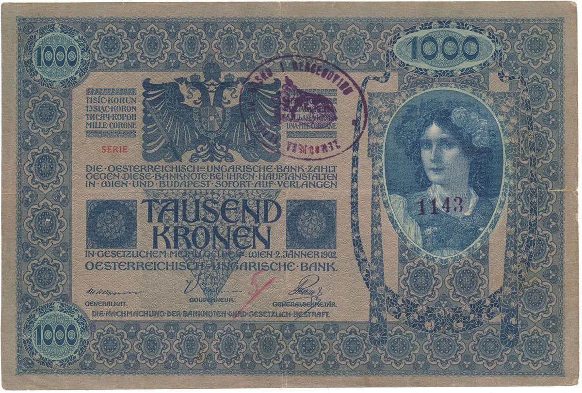 Razítkované R-U bankovky na Balkáně 1919-1921 — 1