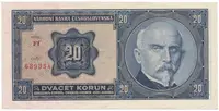 20 Koruna 1926, série Ff, Hej.21c2