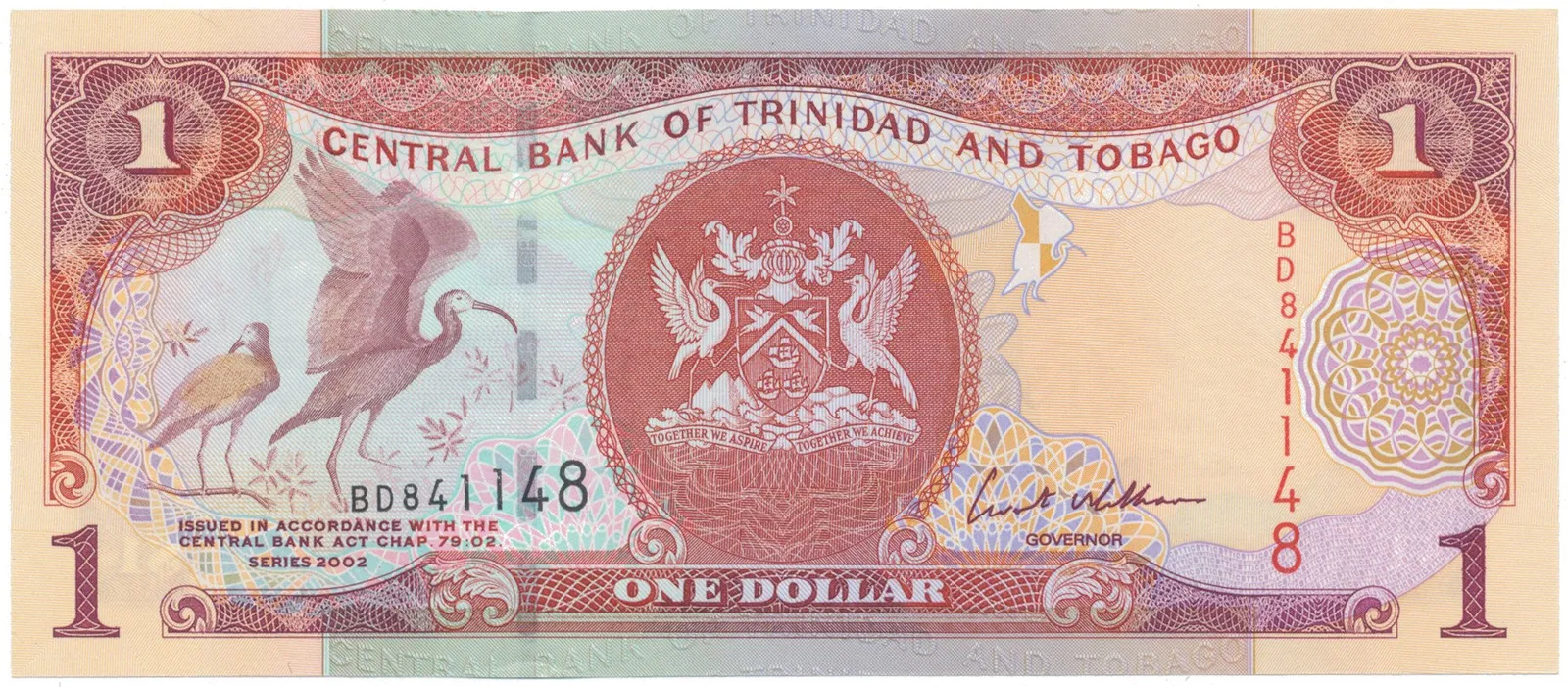 Trinidad a Tobago, 1 Dollars 2002, P.41