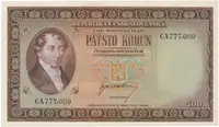500 Koruna b.d. (1945), série CA, Hej.75a.S1