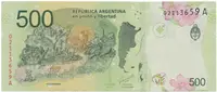 Argentina, 500 Pesos (2016-2022), P.365 - fotografie 2