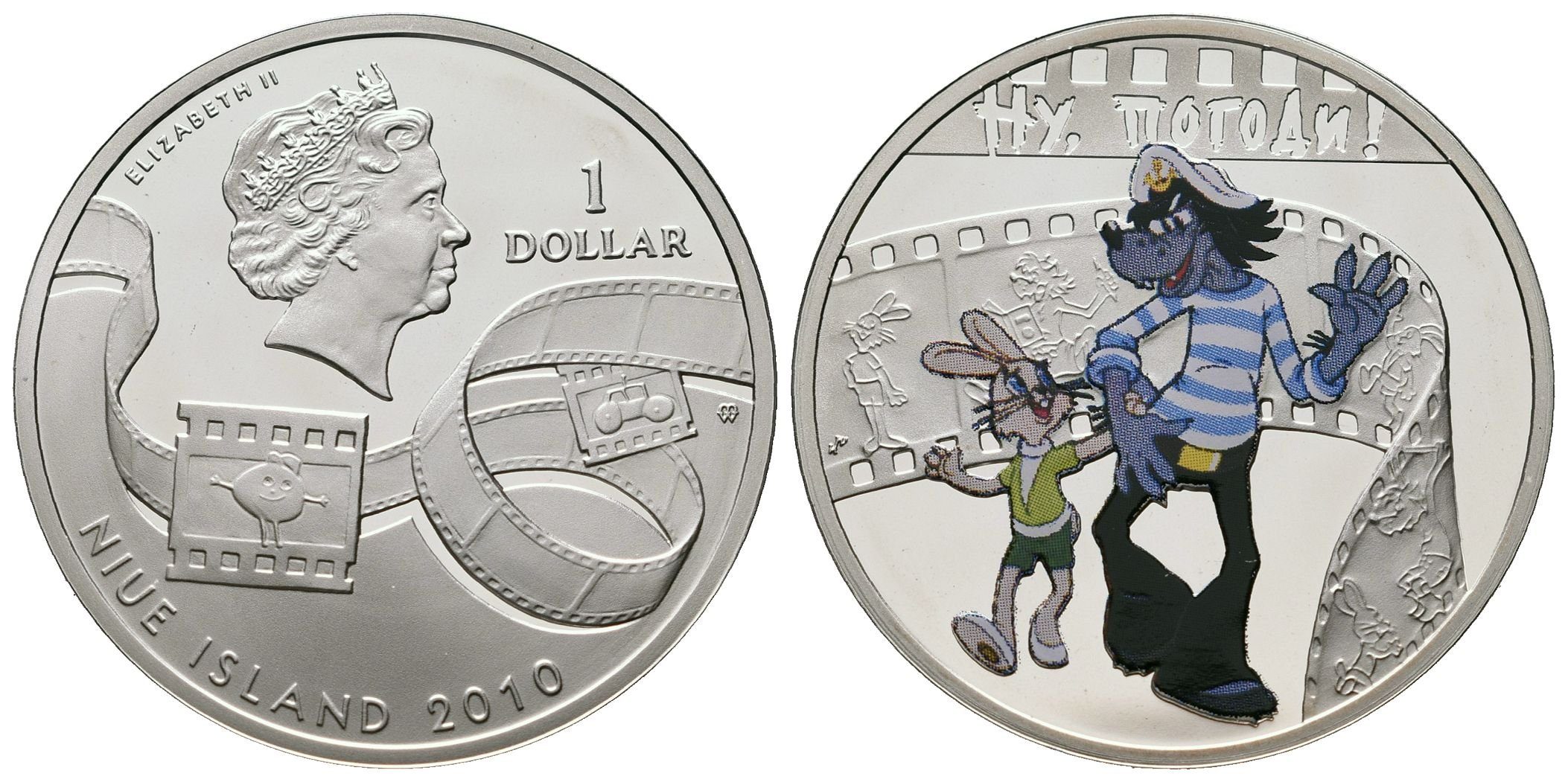 Niue, 1 Dollar 2010 - Jen počkej, zajíci!