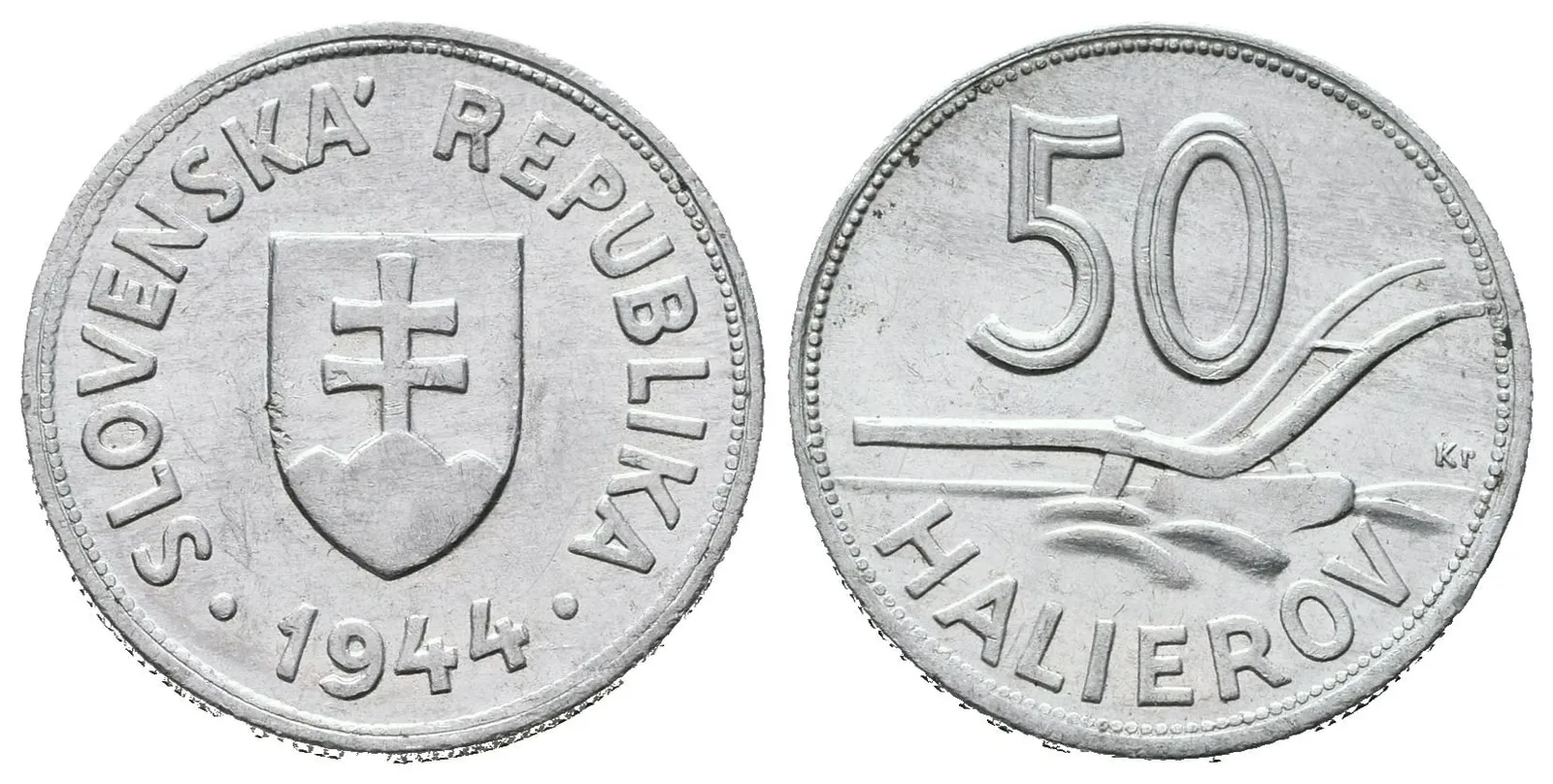 50 Haléř 1944, krásná zachovalost, vzácný