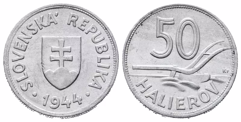 50 Haléř 1944, krásná zachovalost, vzácný
