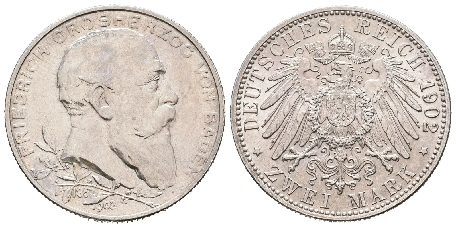 Baden, 2 Marka 1902 - 50. výročí panování