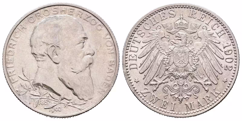 Baden, 2 Marka 1902 - 50. výročí panování