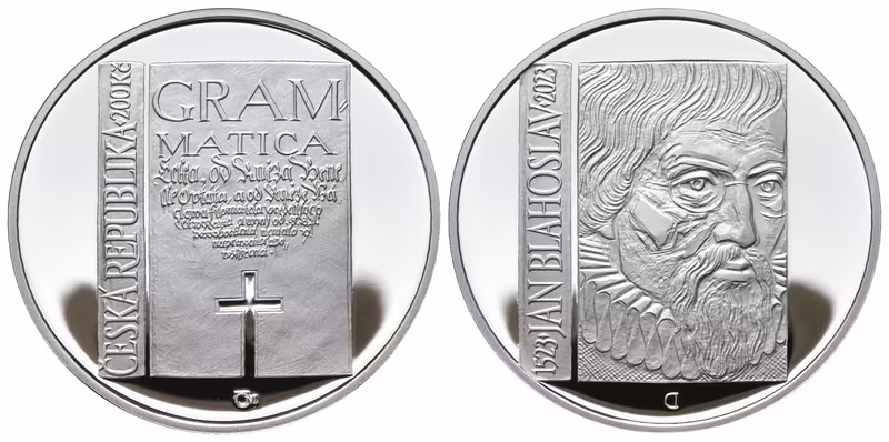 200 Kč 2023 - Jan Blahoslav, PROOF