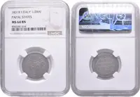 Mezzo Baiocco 1831 R, KM.1313, certifikace NGC, hodnocení MS 64 BN, — 2