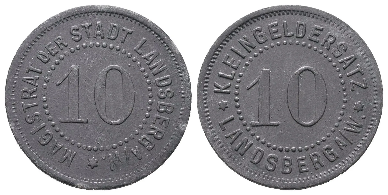 Nouzové ražby, 10 Pfennig 1918 - Landsberg