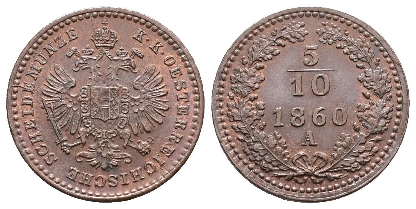 Rakouská a spolková měna, 1857 - 1892 — 1