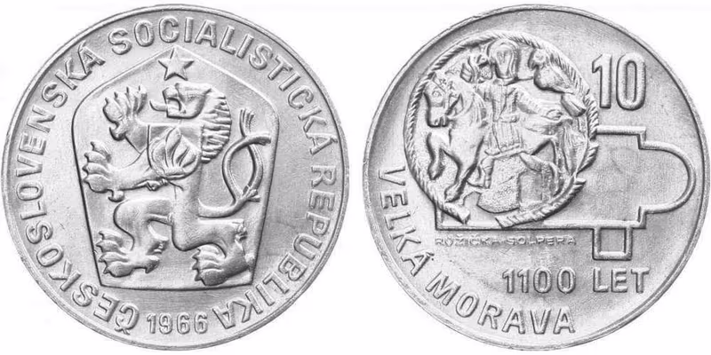 10 Kčs 1966 - Velká Morava