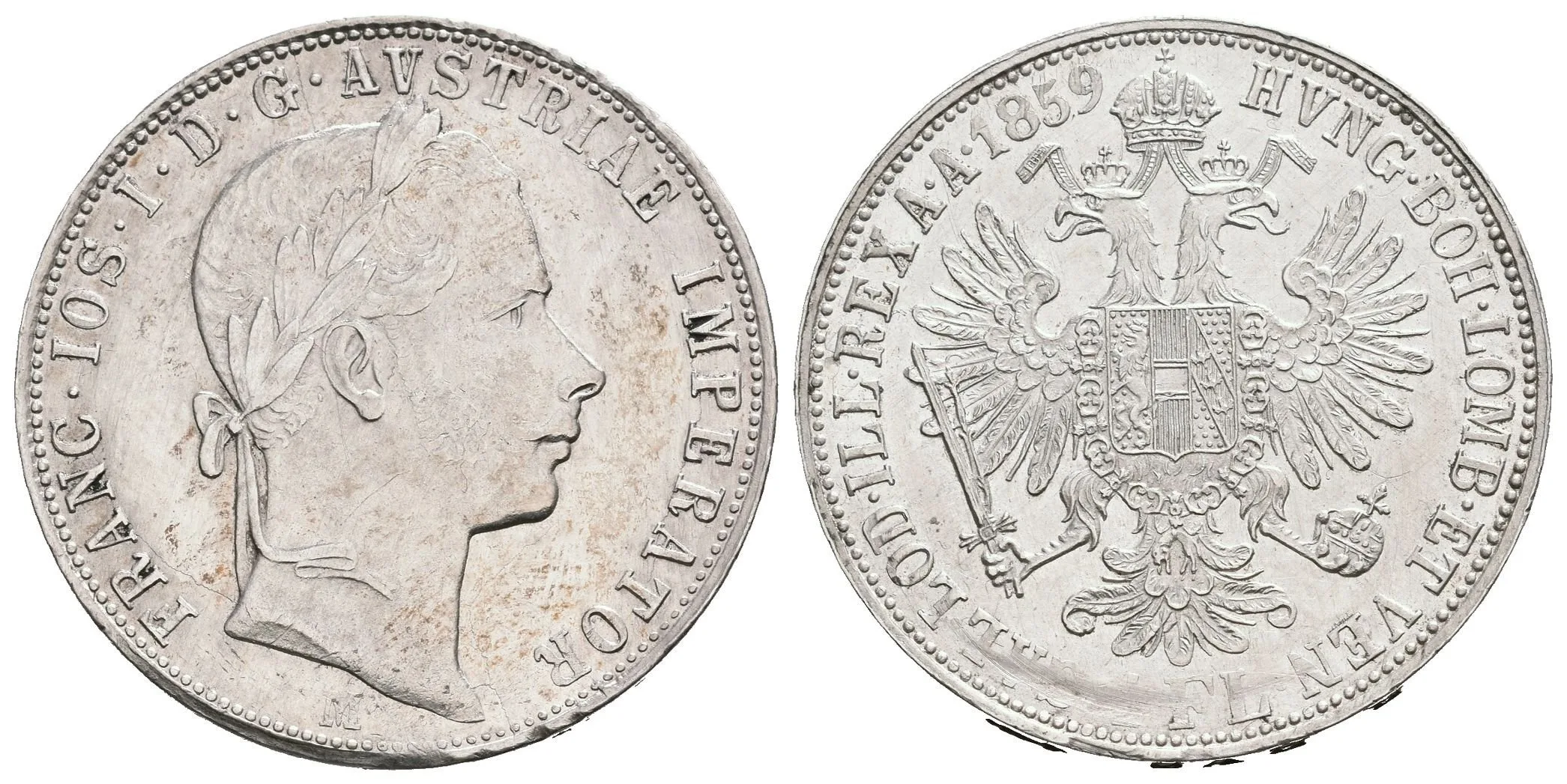 Zlatník 1859 M, pěkná zachovalost, patina, zbytky lesku, — 1