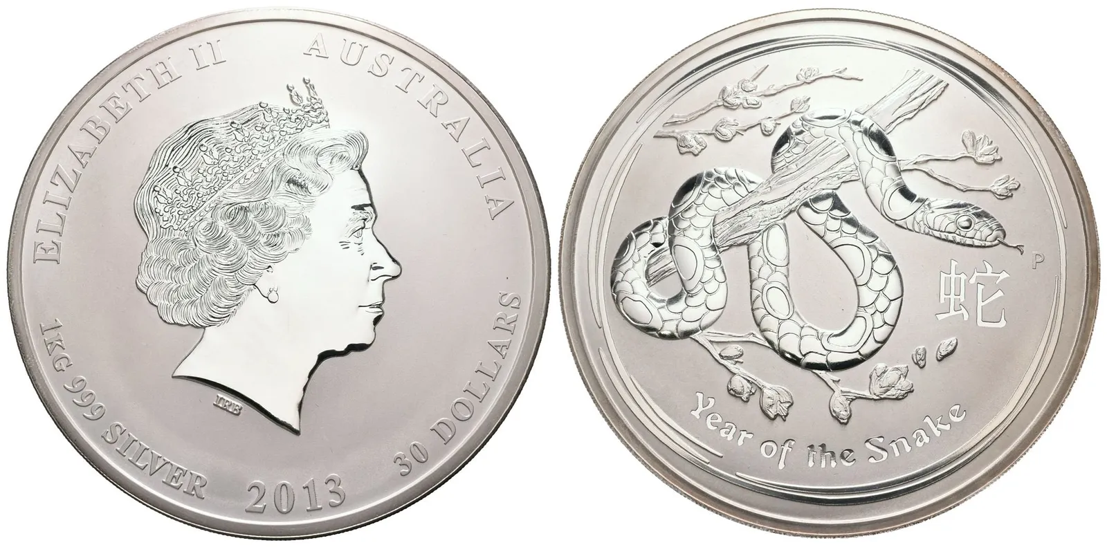 Austrálie, 30 Dollar 2013 - Rok tygra