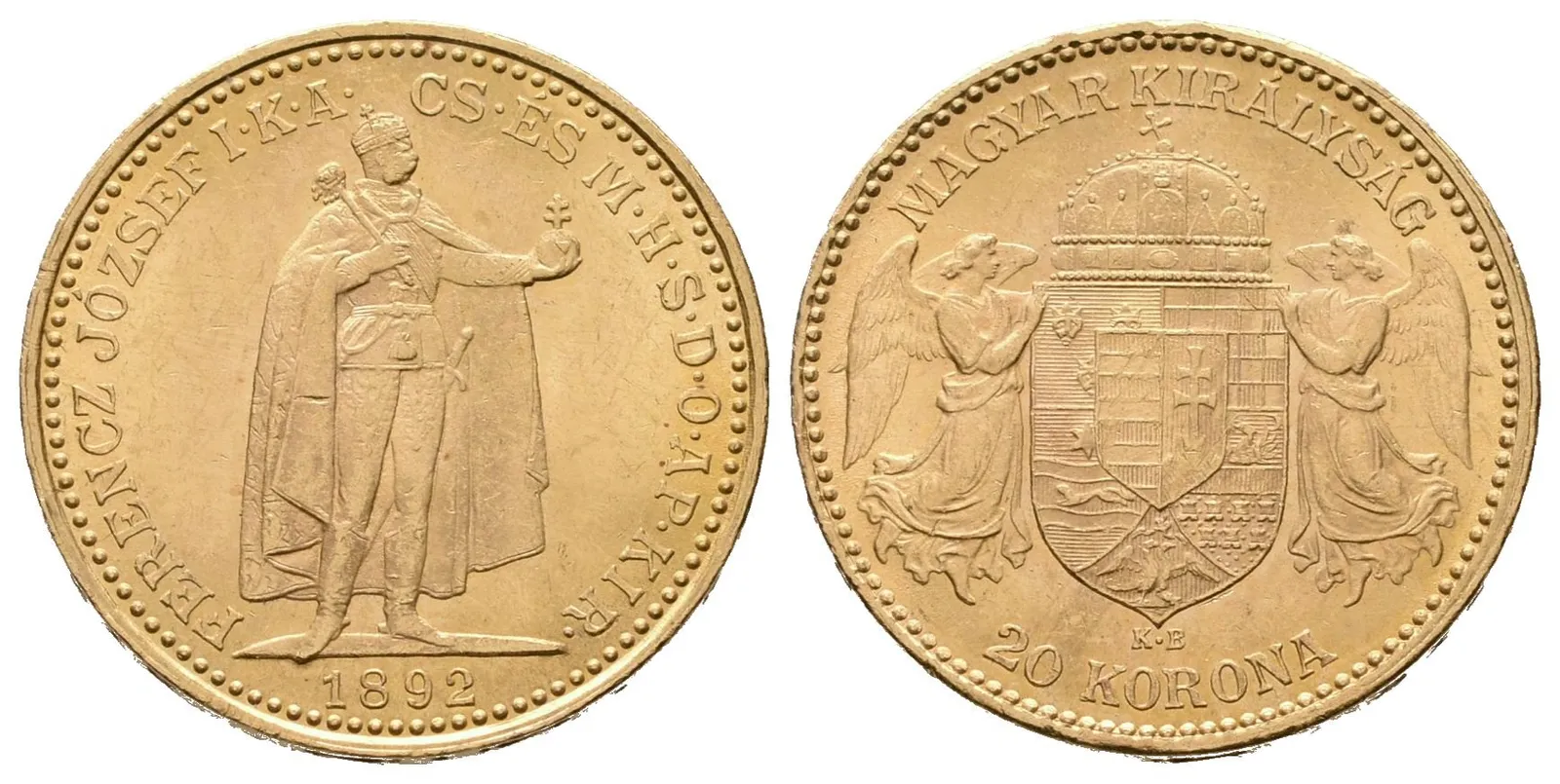 20 Koruna 1892 KB